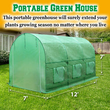 Load image into Gallery viewer, Portable 5 size  Large Walk In Green House for Outdoor Gardening
