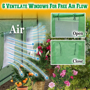 Portable 5 size  Large Walk In Green House for Outdoor Gardening