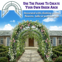 Load image into Gallery viewer, Multi-use Garden Steel Arch Rose Arbor Plant Climbing Outdoor Greenhouse Frame
