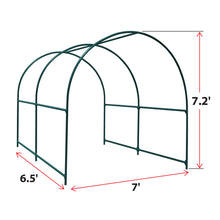 Load image into Gallery viewer, 6.5&#39;x7&#39;x7.2&#39; Garden Support  Frame Climbing Plant Arch Arbor for Flowers/Fruits/Vegetables
