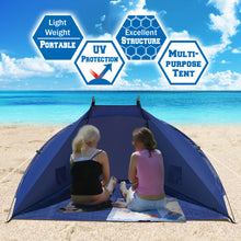 Load image into Gallery viewer, STRONG CAMEL Portable Beach Camping Picnic Fishing Tent Shelter UV Sunshade Canopy Outdoor
