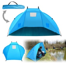 Load image into Gallery viewer, STRONG CAMEL Portable Fishing Camping Hiking Travelling Beach Canopy Shelter Tent Blue
