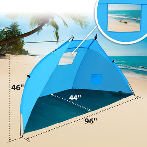 STRONG CAMEL Portable Fishing Camping Hiking Travelling Beach Canopy Shelter Tent Blue