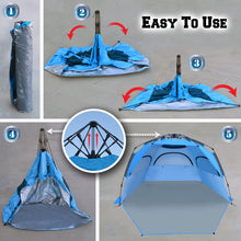 Load image into Gallery viewer, STRONG CAMEL Outdoor Easy Up Beach Tent Instant Canopy Automatic Camping UV Sun Shelter Relax
