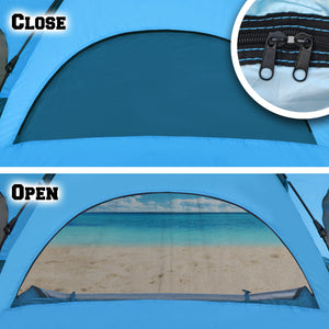 STRONG CAMEL Outdoor Easy Up Beach Tent Instant Canopy Automatic Camping UV Sun Shelter Relax