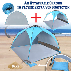 STRONG CAMEL 8'x8' Portable Instant Camping Tent Pop Up Beach Canopy Sunshade Shelter Outdoor