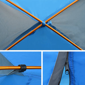 STRONG CAMEL 1-2 Person Double Layer Outdoor Waterproof Canopy Camping Hiking Backpacking Tent