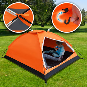 STRONG CAMEL Portable Backpacking Tent 2-3 people Family Camping Hiking Traveling with Carry Bag