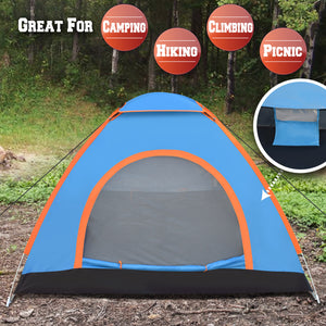 STRONG CAMEL Portable 2-3 Person pop up camping tent  for Backpacking Traveling with carry bag
