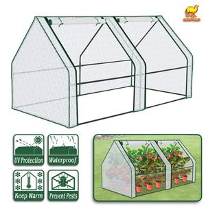 3x6x3' Mini  Gardening Flower House Plants Greenhouse (PE)