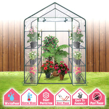 Load image into Gallery viewer, 8 Shelves 3 Tiers Portable mini Walk-in Greenhouse Flower Clear Planter HotHouse

