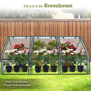 3x8x3'  Portable Mini Gardening Flower House Plants Greenhouse