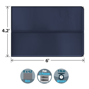 2 Person Portable Folding Camping Mat Blanket for Outdoor Yoga Soft Sleeping Bed