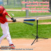 Load image into Gallery viewer, Height 28&quot; to 44&quot; Portable Baseball Softball Tripo Travel Batting Tee
