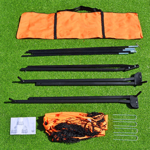 12'x6' Portable Football Soccer Goal Training Sport Net with Carry Bag