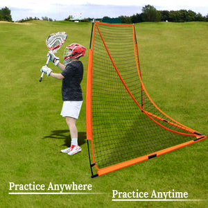 6' x 6' Quick Setup Portable Lacrosse Practice Goal Bow Style Frame