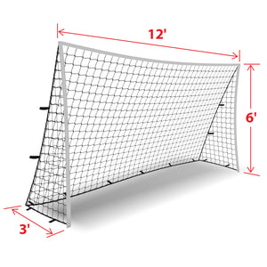 12x6 Feet Nelon  Netting Portable Soccer Door  (Soccer Sport Training )