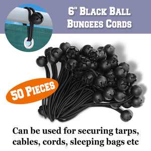 6" 9" Ball Bungees Cords Tie Down Canopy Gazebo Straps