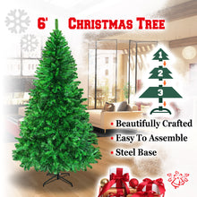 Load image into Gallery viewer, New Christmas Tree 6ft with Sturdy Metal leg Xmas Full Pine Spruce
