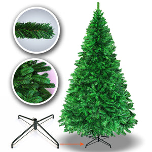 New Christmas Tree 7.5 ft with Sturdy Metal leg Xmas Full Pine Spruce