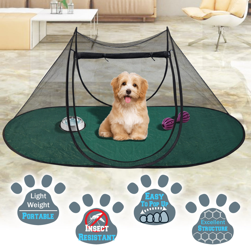 pop up pet tent Pop Up Portable Pet Fun Play Puppy Dog Cat Kitten Mesh Tent – Sunny Outdoor US