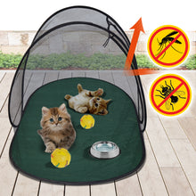 Load image into Gallery viewer, Pop Up Portable Pet Fun Play Puppy Dog Cat Kitten Mesh Tent
