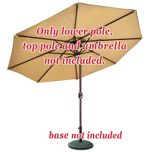 Patio Umbrella Lower Pole (Pole Dia 1.5") (Length 33.5")