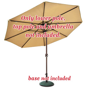 lower pole for patio umbrella Patio Umbrella Lower Pole (Pole Dia 1.5") (Length 33.5")