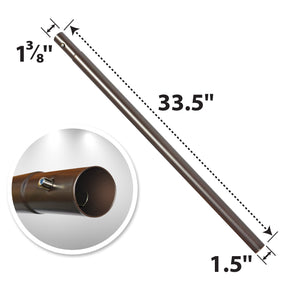 Outdoor Patio Umbrella  Replacement Lower Pole (33.5")