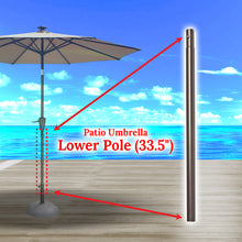 diy patio umbrella lower pole Outdoor Patio Umbrella Replacement Lower Pole (33.5")