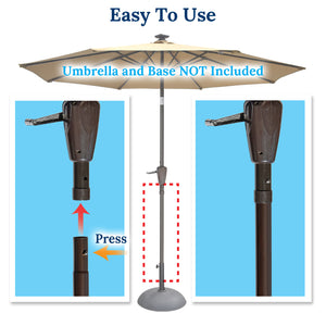 lower patio umbrella pole Outdoor Patio Umbrella Replacement Lower Pole (33.5") – Sunny Outdoor US