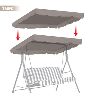 Patio Swing Canopy Replacement Porch Top Cover Outdoor Seat Furniture