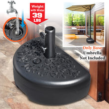Load image into Gallery viewer, Half Round Semicircle Umbrella Heavy Holder Base Stand for Half Patio
