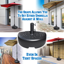 Load image into Gallery viewer, Half Round Semicircle Umbrella Heavy Holder Base Stand for Half Patio
