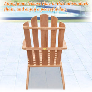 Adirondack Chair and Footstool Set  Patio Deck Garden Lounge Outdoor Furniture(Local Pickup Only)