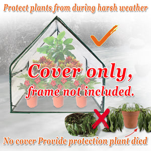 Portable Greenhouse Gardening Replacement PVC COVER ONLY