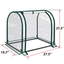 Load image into Gallery viewer, Outdoor Mini Garden Greenhouse for Plants Vegetables Flowers with PVC Cover- 27&quot; H x 21&quot; W x 27&quot; L
