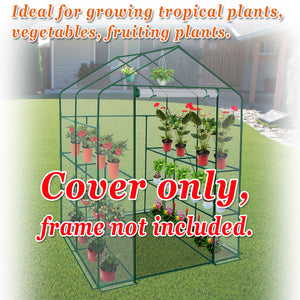 Portable Greenhouse Gardening Replacement PVC COVER ONLY