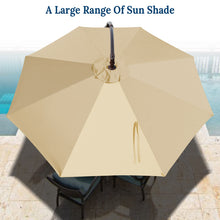 Load image into Gallery viewer, STRONG CAMEL 10&#39; Banana Cantilever Patio Offset Sunshade Hanging Umbrella with Steel Cross Base
