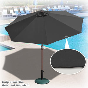 STRONG CAMEL Sunshade Outdoor 9ft Parasol Patio Garden Umbrella with Crank Tilt