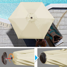 Load image into Gallery viewer, STRONG CAMEL Sunshade 8.2ft Parasol Patio Umbrella for Garden Outdoor with Crank Tilt
