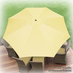 STRONG CAMEL Multi-color 13ft 8 Ribs Round Patio Sunshade Umbrella Outdoor Garden