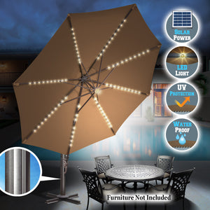 STRONG CAMEL 11.5ft Cantilever Big Roma Hanging Offset Solar Umbrella  with UV+ Waterproof（ONLY LOCAL PICK UP）