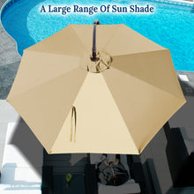 Load image into Gallery viewer, STRONG CAMEL 10&#39; Battery Cantilever LED Light Offset Patio Hanging Umbrella
