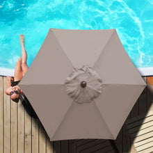 Load image into Gallery viewer, STRONG CAMEL 6/7/8/9&#39; LED Lighted Battery Patio Umbrella Tilt Sunshade for Outdoor
