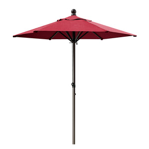 STRONG CAMEL Patio Umbrella 6.5 Ft 6 Ribs Rope Pulley for Garden Table Parasol Yard Outdoor Backyard Pool Deck Cafe Market with Air Vent