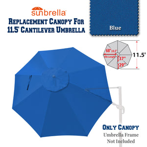 Sunbrella Canopy Replacement Cover for 11.5' FT 8 Ribs Cantilever Roma – Sunny Outdoor US Sunbrella Canopy Replacement Cover for 11.5' FT 8 Ribs Cantilever Roma – Sunny Outdoor US