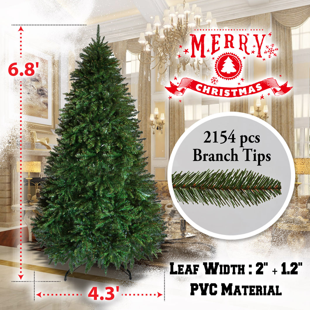New high level Christmas Tree 7ft with Sturdy Metal leg Xmas Full Pine Spruce