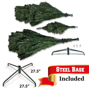 New high level Christmas Tree 7.5ft with Sturdy Metal leg Xmas Full Pine Spruce