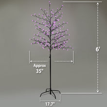 Load image into Gallery viewer, 6ft Cherry Blossom Flower Christmas Lamp Light Tree with 208 LED
